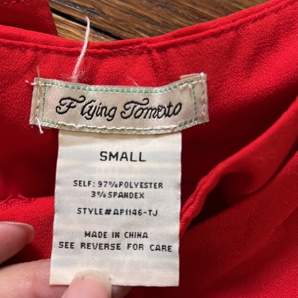 Flying tomato red wide pants size: S - Picture 5 of 5